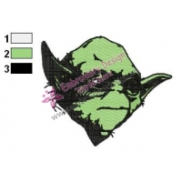 Star Wars Yoda Master 13 Embroidery Design